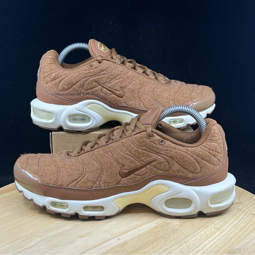 Nike Air Max PLUS Quilted Men's Sz 8.5 Shoes Ale Brown 806262-200 (Sz 10 W)